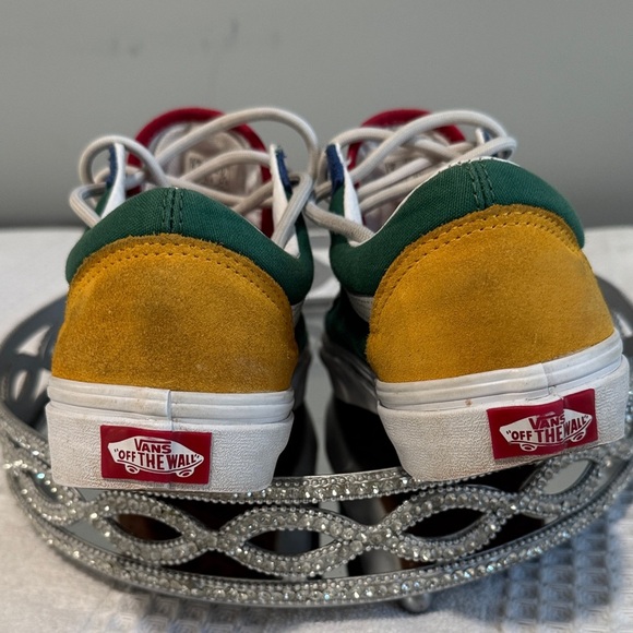 Vans Colorful Canvas Sneakers - Navy, Forest Green, Crimson, Mustard - Picture 3 of 8